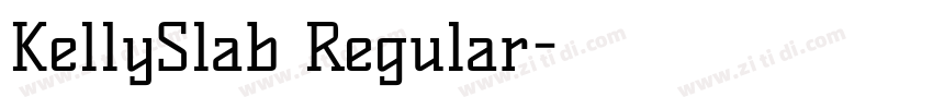 KellySlab Regular字体转换